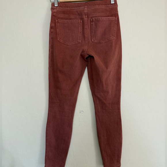 SPANX Jean-ish Legging Jeans Tummy Control Small Brick Crop Pant Fall Equestrian - Picture 1 of 7
